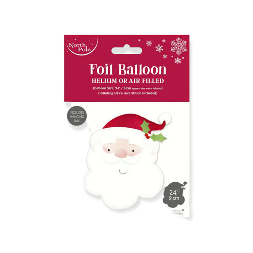 Picture of FOIL BALLOON - SANTA HEAD 24 INCH